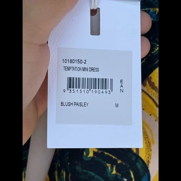 C/meo temptation blush paisley mini dress medium - Picture 14 of 16